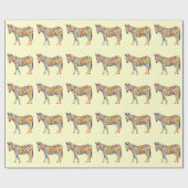 Kleurrijk Zebra-opvulpapier Cadeaupapier (Vlak)