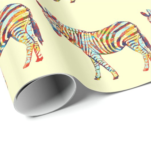 Kleurrijk Zebra-opvulpapier Cadeaupapier (Rol Hoek)