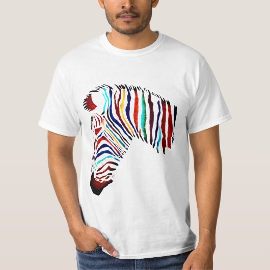 Kleurrijk Zebra Shirt (Voorkant)