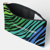 Kleurrijk zebra strepenpatroon etui (Open)