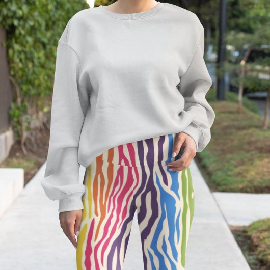 Kleurrijk Zebra wild dierenpatroon Leggings