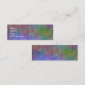 Kleurrijk Zee Bed I Mini Visitekaartje (Voorkant / Achterkant)