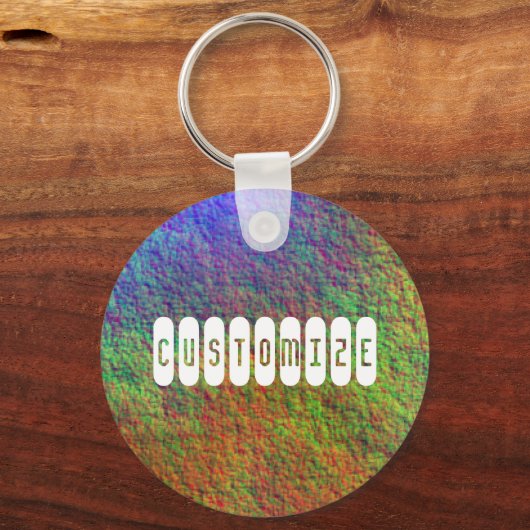 Kleurrijk Zee Bed II - Sjabloon Sleutelhanger (Voorkant)