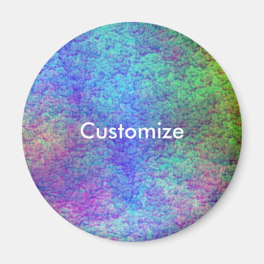 Kleurrijk Zee Bed III - Sjabloon Magneet (Voorkant)