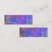 Kleurrijk Zee Bed IV Mini Visitekaartje (Voorkant / Achterkant)