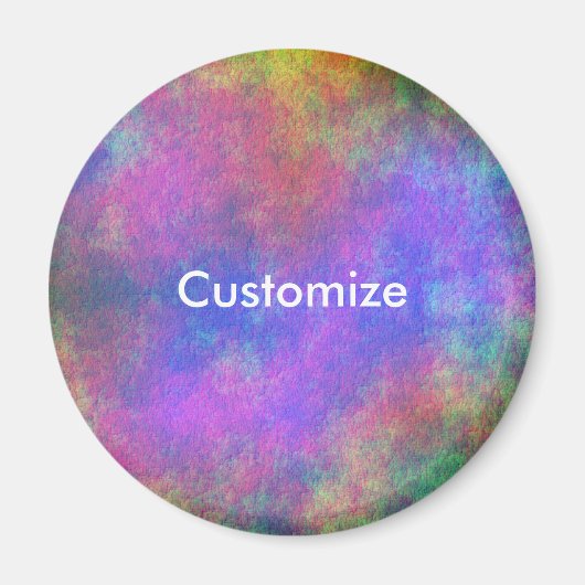 Kleurrijk Zee Bed IV - Sjabloon Magneet (Voorkant)