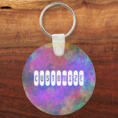 Kleurrijk Zee Bed IV - Sjabloon Sleutelhanger (Voorkant)