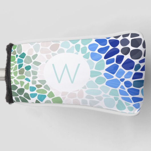 Kleurrijk Zee Glas Golfheadcover (Voorkant)