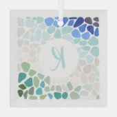 Kleurrijk Zee Glass Keepomwille Glass Ornament (Achterkant)