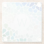 Kleurrijk Zee Glazen Onderzetter (Achterkant)