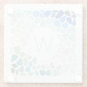 Kleurrijk Zee Glazen Onderzetter (Achterkant)