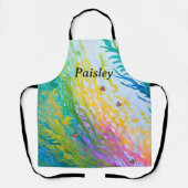 Kleurrijk Zee Grass Schort met Clown Fish (Voorkant)