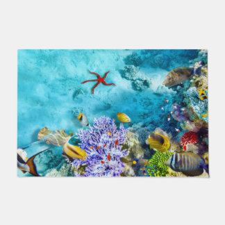 Kleurrijk Zee Life Doormat | Ocean Marine Doormat Deurmat