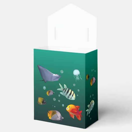 Kleurrijk Zee - Onderwaterthema Bedankdoosjes (Geopend)