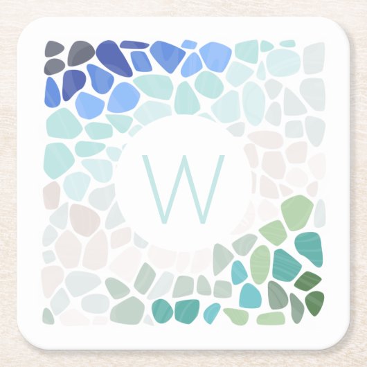 Kleurrijk Zee Onderzetter (Voorkant)