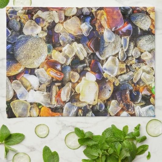 Kleurrijk Zee Theedoek (Gevouwen)