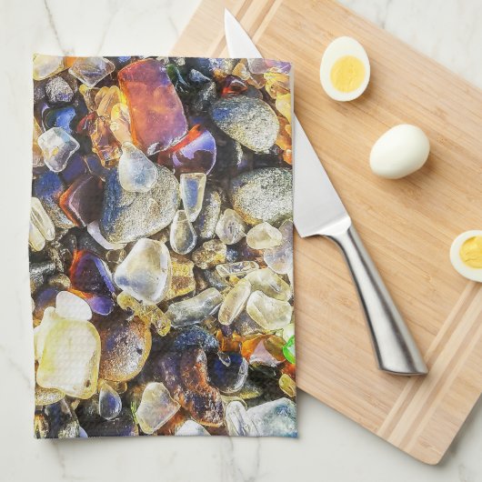 Kleurrijk Zee Theedoek (Quarter Fold)