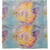 Kleurrijk Zee Zee Zeeverband Douchegordijn (Voorkant)