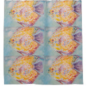 Kleurrijk Zee Zee Zeeverband Douchegordijn (Voorkant)