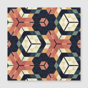Kleurrijk Zeshoek Vierkant Geometrisch Patroon