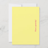 Kleurrijk, zielig, blij zonlicht - platte briefkaa bedankkaart (Achterkant)