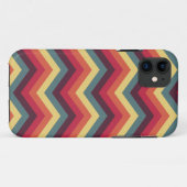 Kleurrijk zigzag chevronpatroon Case-Mate iPhone case (Achterkant (horizontaal))