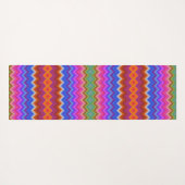 Kleurrijk zigzag patroon yoga mat (Achterkant (horizontaal))