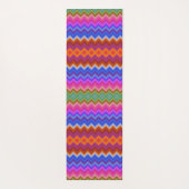 Kleurrijk zigzag patroon yoga mat (Achterkant)