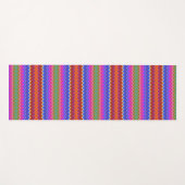 Kleurrijk zigzag patroon yoga mat (Voorkant (horizontaal))