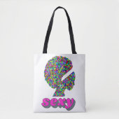 Kleurrijk zijn is sexy! tote bag (Voorkant)