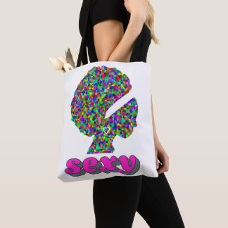 Kleurrijk zijn is sexy! tote bag