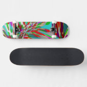 kleurrijk, zilveren skateboard (Horizontaal)