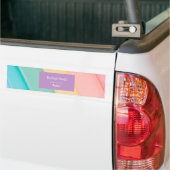 Kleurrijk zoet curvenpatroon bumpersticker (Op Truck)