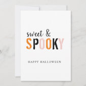 Kleurrijk Zoet En Griezelig | Prettig Halloween  Feestdagenkaart (Voorkant)