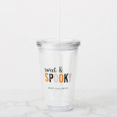 Kleurrijk zoet en woordrijk | Happy Halloween Acryl Drinkbeker (Voorkant)