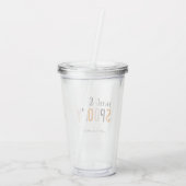 Kleurrijk zoet en woordrijk | Happy Halloween Acryl Drinkbeker (Achterkant)