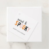 Kleurrijk zoet en woordrijk | Happy Halloween Bedankjes Labels (In situ)