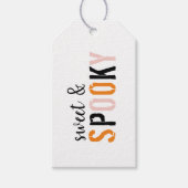 Kleurrijk zoet en woordrijk | Happy Halloween Cadeaulabel (Voorkant)