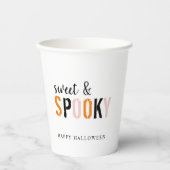 Kleurrijk zoet en woordrijk | Happy Halloween Papieren Bekers (Voorkant)