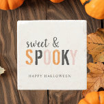 Kleurrijk zoet en woordrijk | Happy Halloween Stenen Onderzetter<br><div class="desc">Kleurrijk zoet en woordrijk | Happy Halloween</div>