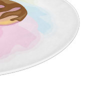 Kleurrijk zoet ijs in een kegel snijplank (Hoek)