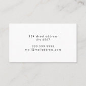 Kleurrijk Zomer Gepersonaliseerd Visitekaartje (Achterkant)