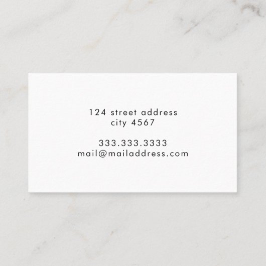 Kleurrijk Zomer Gepersonaliseerd Visitekaartje (Achterkant)