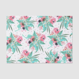 Kleurrijk zomerbloemen tissuepapier