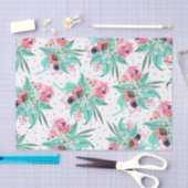 Kleurrijk zomerbloemen tissuepapier (Craft)