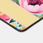 Kleurrijk zomerbloemenontwerp met naam bureaumat (Hoek)