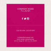 Kleurrijk zomerfruit patroon visitekaartje (Binnenkant ongevouwen)