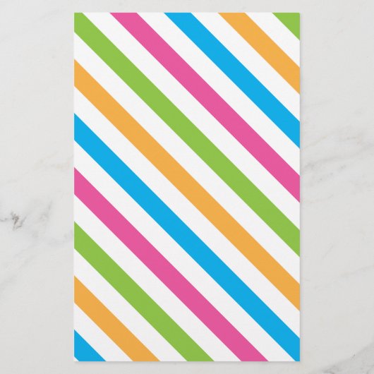 Kleurrijk zomerkamp — Aangepaste schrijfbenodigdhe Briefpapier (Achterkant)