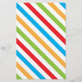 Kleurrijk zomerkamp — Aangepaste schrijfbenodigdhe Briefpapier (Achterkant)