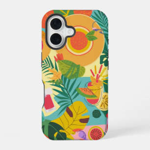 Kleurrijk Zomerpatroon iPhone 16 Hoesje